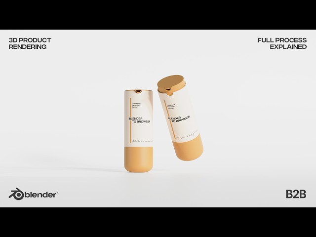 Make this under 14 mins in Blender. texturing, lighting. Product visualization | full tutorial.