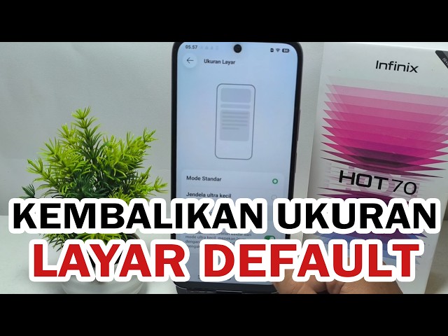 How to Reset Screen Size to Default on Infinix Hot 70
