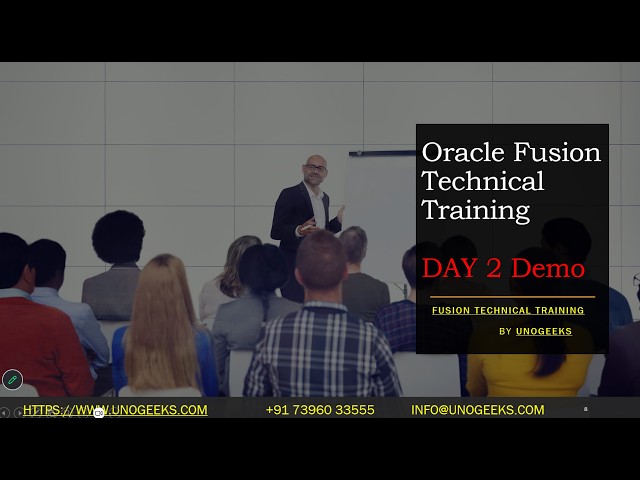 OFT Training | Oracle Fusion Technical Overview, Outbound Integrations | Day 2 Demo Session