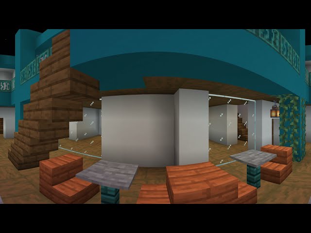 in Memory of Public Minecraft city (360° video)