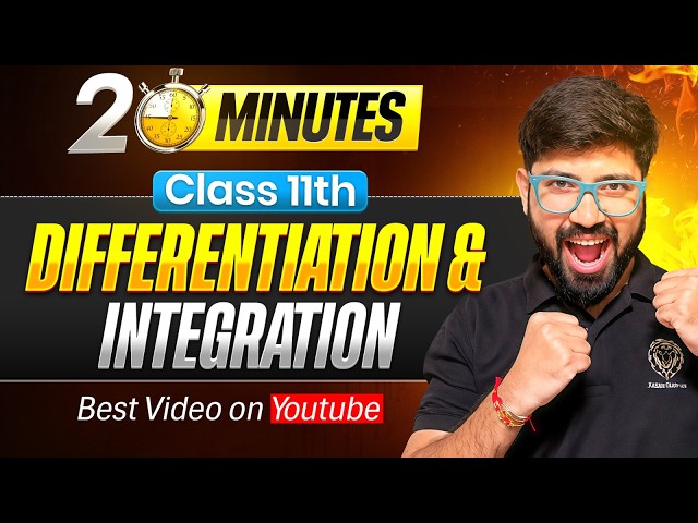 Complete Calculus in 20 minute || Differentiation and Integration Class 11 Physics || CBSE JEE NEET