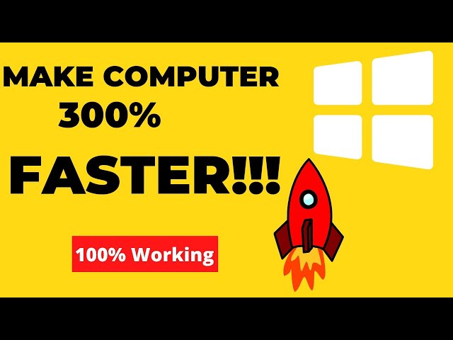 How To SPEED UP COMPUTER | How To Make Your COMPUTER FASTER | BEST SETTINGS