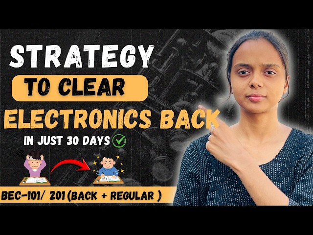 Fundamentals of Electronics Engineering Strategy Video |Aktu Exams | BEC-101/ 201