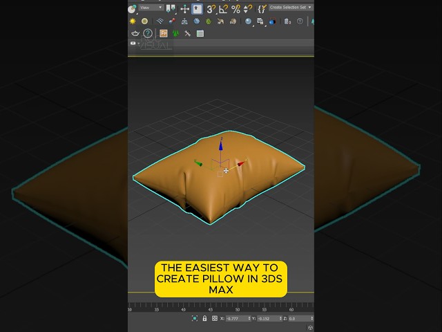 HOW TO MODEL A PILLOW IN 3DS MAX #3dvisualization #coronarender #3dmodeling #3dsmax #vray #interior