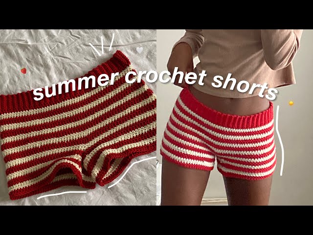 how to make cute summer crochet shorts 🧶 | crochet shorts tutorial