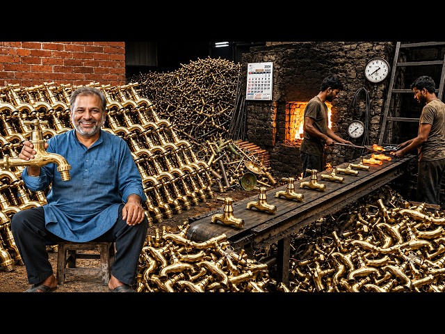 Incredible Process of Making Massive Water Taps | Complete Factory Manufacturing Process