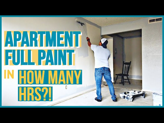 Fast Apartment Full Paint | How long to Paint Entire Apartment?! | Painting Tips