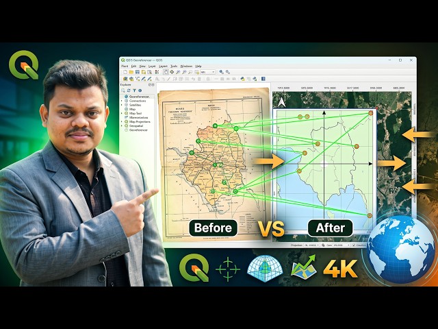 How to Georeference Any Map in QGIS | Complete Beginner to Advanced Tutorial