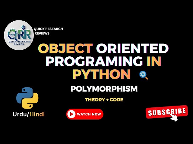 Polymorphism in Python Explained | Object-Oriented Programming (OOP) Made Easy (Urdu/Hindi)
