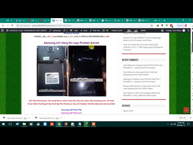 Samsung A37 Flash File MT6580 6.1 Hang Logo Fix Dead Recovery Firmware