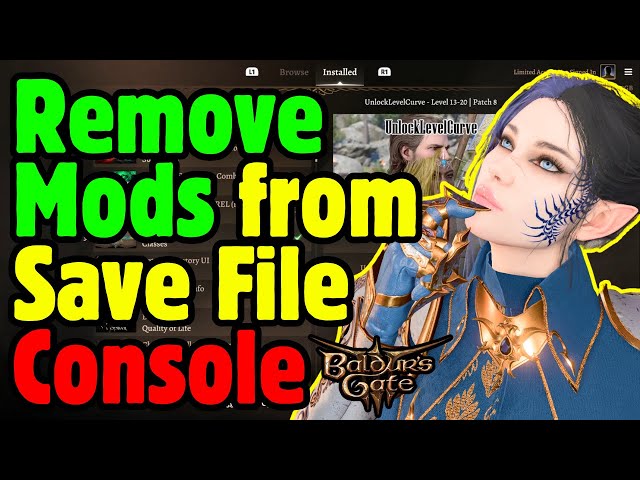REMOVE CONSOLE MODS from Save File GUIDE in Baldur's Gate 3 (PS5 & Xbox)