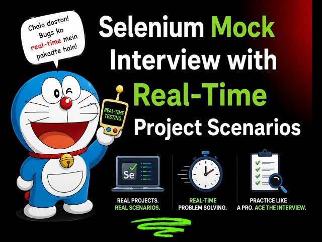 Selenium Mock Interview with Real Time Project Scenarios