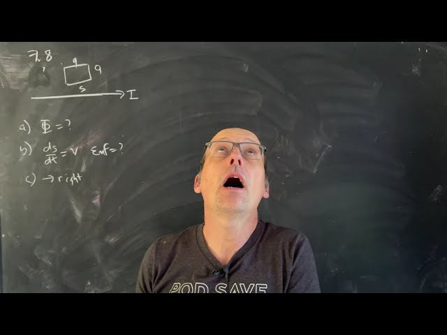 Electrodynamics: Emf Induced in Square Loop Near a Wire