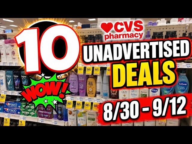 CVS UNADVERTISED DEALS (8/30 - 9/12)