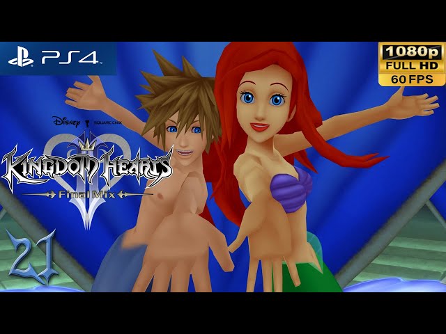 [PS4 1080p 60fps] Kingdom Hearts 2 Walkthrough 21 Atlantica (Full Gameplay) - KH HD 1.5 + 2.5 Remix