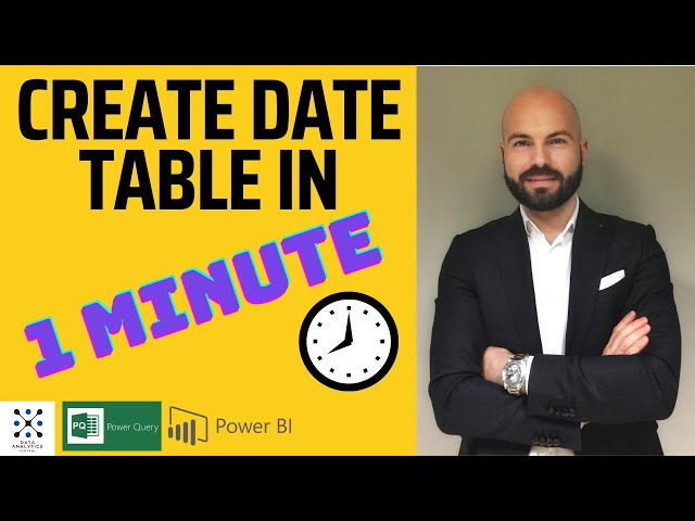 Advanced Power Query - Create a Date Table