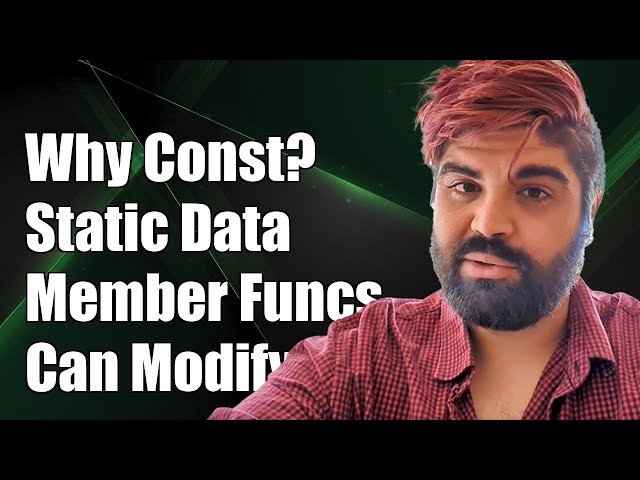 Understanding Why Const Member Functions Can Modify Static Data Members