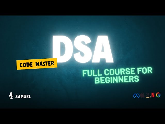 Data Structures and Algorithms in Python — Full Course for Beginners