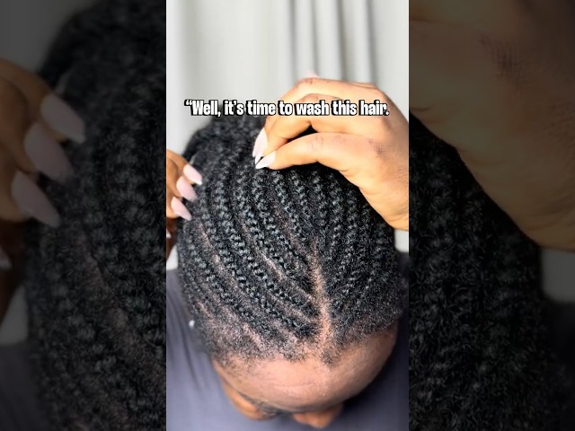 FINALLY WASHED MY HAIR🤎 #washinghair #hairwashday #hairwashroutine #naturalhair #protectivestyles