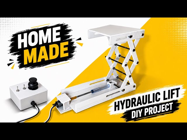Homemade Hydraulic Lift | Amazing DIY Engineering Project