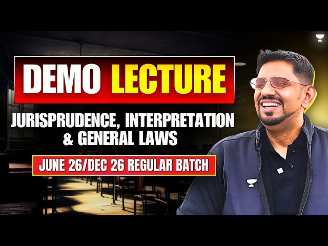 CS EXECUTIVE MODULE 1 | JUN'26 & DEC'26 | DEMO LECTURES | CS AMIT VOHRA | UNACADEMY
