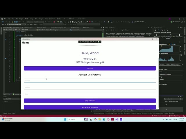tutorial Net maui, conexcion a base de datos SQLite