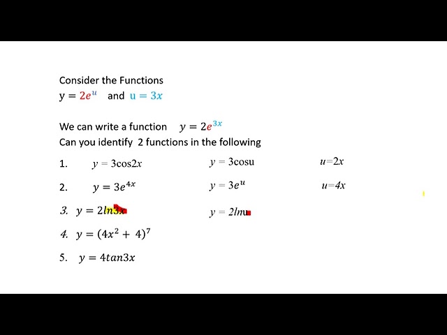 Mathematics NCV Level 4 - Chain Rule