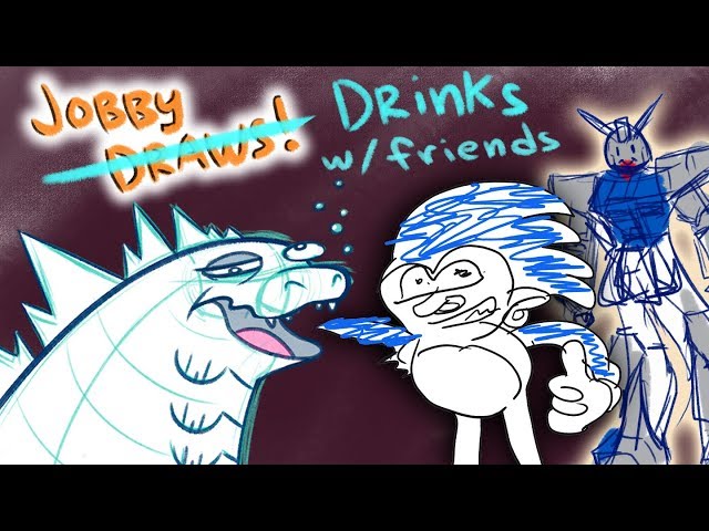 DRAWbbytheHong (Jobby Draws WITH FRIENDS!) - EP 3 - Drawing While Drunk
