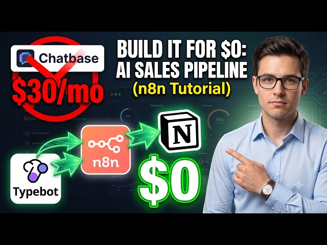 Stop Paying for Chatbots: Build a $0 AI Sales Pipeline (n8n Tutorial)