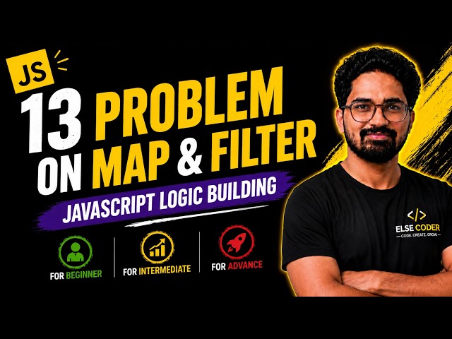 13 Problems on Map & Filter | JavaScript Logic Building | Beginner to Advanced