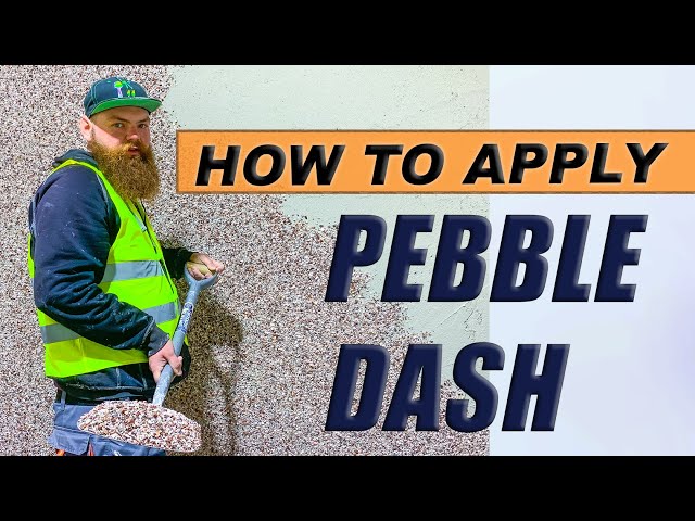 How to Pebble Dash a Wall Beconstructive Ltd