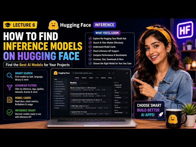 Lecture-6: How to Find the Best AI Models on Hugging Face | Complete Model Hub Guide for Developers