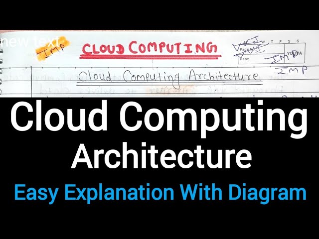 Lec-10 Cloud Computing Architecture Explained With Diagram