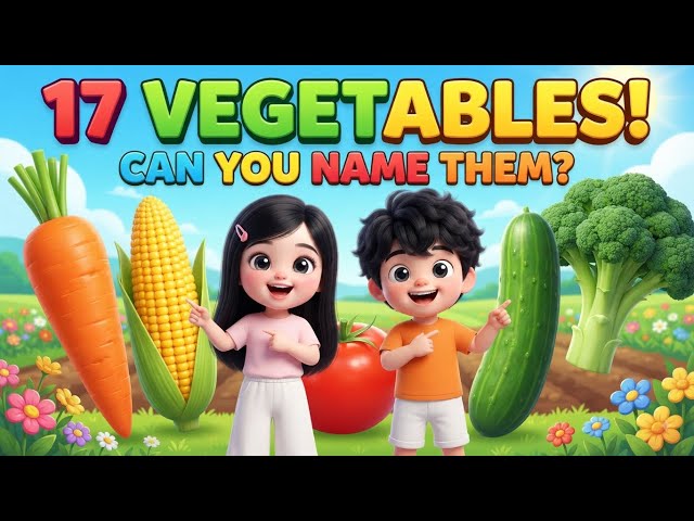 Learn Vegetables for Kids|Carrot,Tomato,Potato, Cucumber& More!|Vegetable Names for Children #shorts