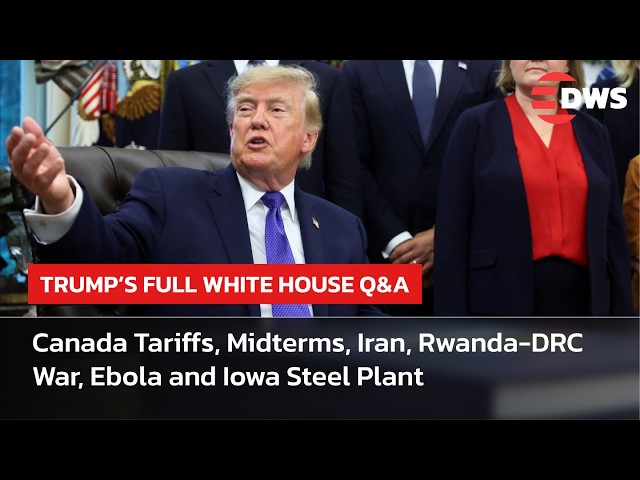 FULL Q&A: Trump on Canada Tariffs, Midterms, Iran, Rwanda-DRC War, Ebola & Iowa Steel Plant | AC1E