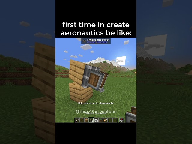 First time in Minecraft Create AERONAUTICS be like: