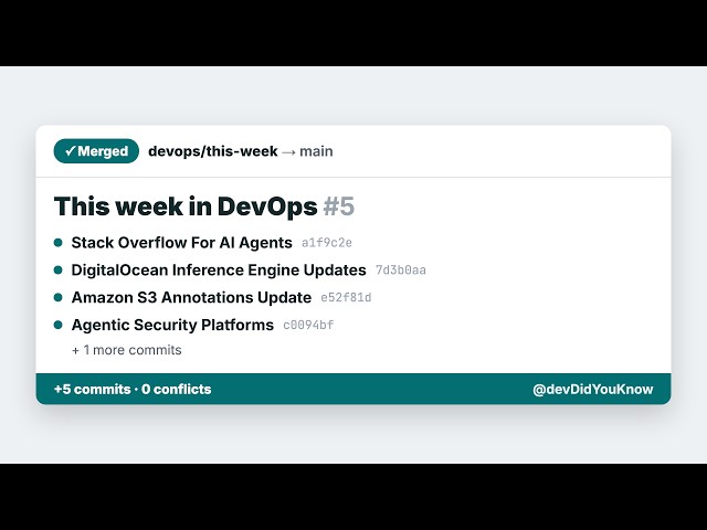 Stack Overflow for AI Agents and New S3 Metadata Features