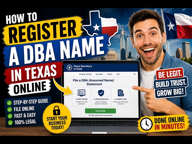Cómo registrar un nombre comercial (DBA) en Texas por Internet