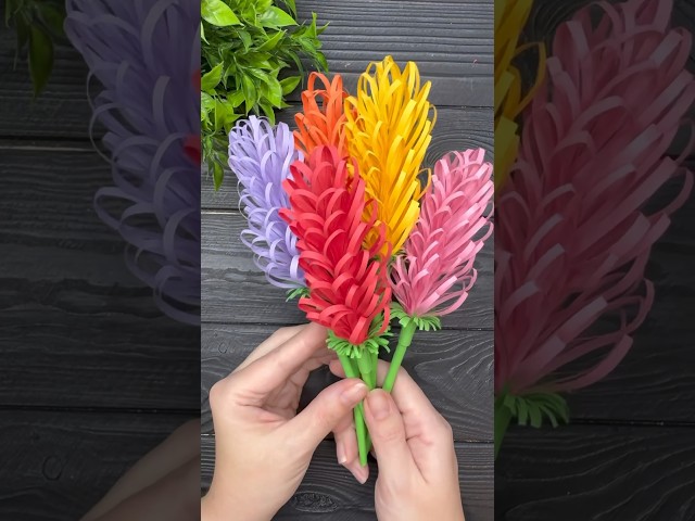 How to make EASY Paper Flowers DIY Paper Craft Ideas Tutorial
