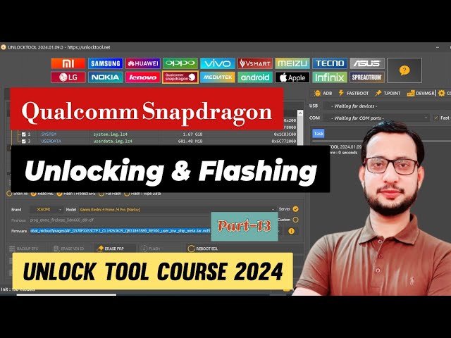 Qualcomm Snapdragon Unlocking & Flashing | Unlock Tool Course | Part 13