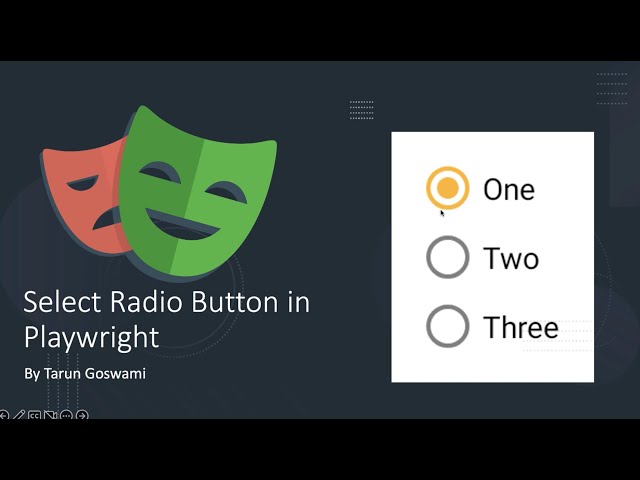 Playwright Select Radio Button