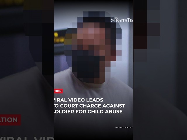 Viral video leads to court charge against soldier for child abuse