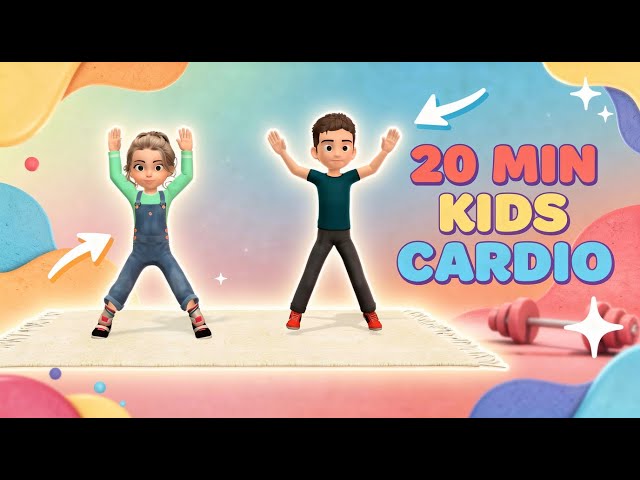 Kids Cardio: 20 Min. Burn Fat & Boost Heart Health!