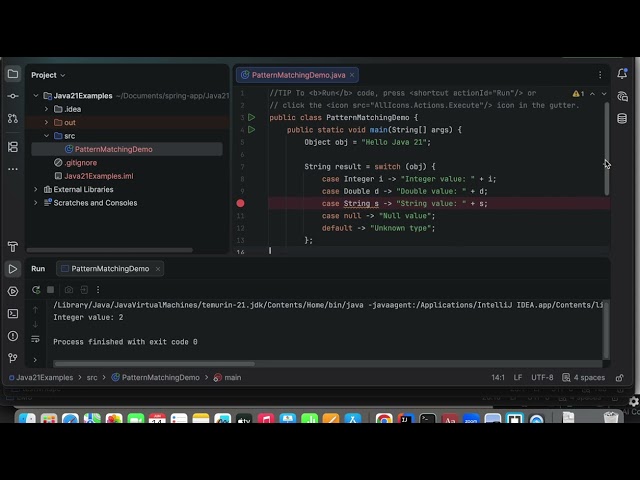 Java 21 Pattern Matching
