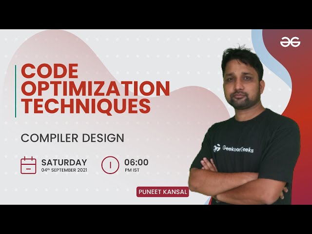Code Optimization Techniques | Compiler Design | GeeksforGeeks GATE