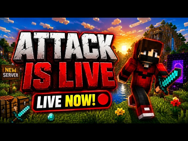 🔴 LIVE NEW MINECRAFT SERVER! 🔥 | Survival SMP Hindi | New Adventure Begins