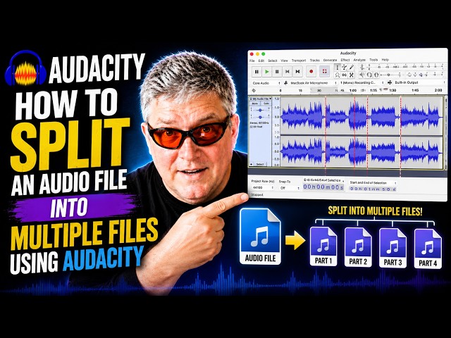 Audacity - How to Split an Audio File into Multiple Files Using Audacity