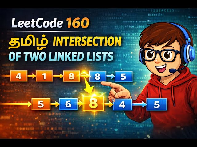 LeetCode 160 | Intersection of Two Linked Lists 🔗 | Easy Interview Trick Explained