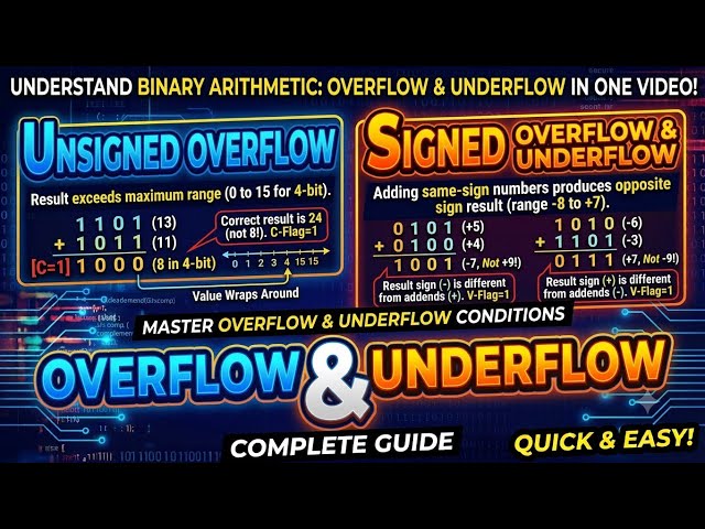 Overflow & Underflow | Digital Electronics | Easy Explanation | Hindi