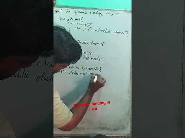 dynamic binding in Java#java#javaprogramming #program #programming